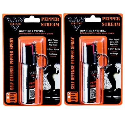 SourceDirect Bulk Pack Of 2 Self Defense Pepper Spray 2x20ml SourceDirect Bulk Pack Of 2 Self Defense Pepper Spray 2x20ml