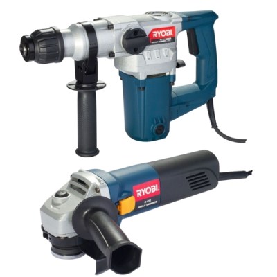 Ryobi Rotary Hammer And Angle Grinder Combo Ryobi Rotary Hammer And Angle Grinder Combo