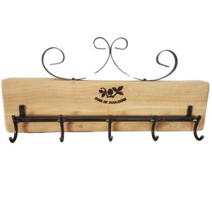 Trudeau – Wall-Mounted 5-Hook Wooden Key Rack Trudeau – Wall-Mounted 5-Hook Wooden Key Rack