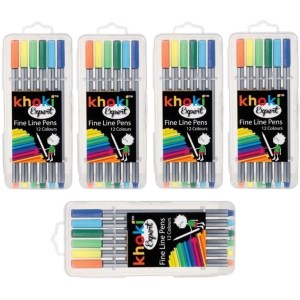 Khoki – Bulk Pack Of 5 Expert Fine Line Pens – (12 Colours x 5) Khoki – Bulk Pack Of 5 Expert Fine Line Pens – (12 Colours x 5)