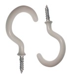 SourceDirect – White Cup Hooks – (50mm x 2) SourceDirect – White Cup Hooks – (50mm x 2)