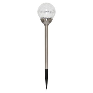 Solarmate Stainless Steel Crackle Ball 5 Lumens Solarmate Stainless Steel Crackle Ball 5 Lumens