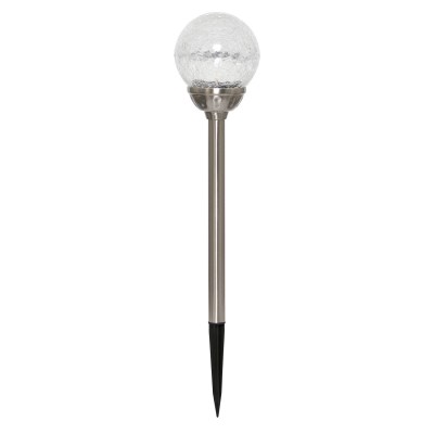 Solarmate Stainless Steel Crackle Ball 5 Lumens Solarmate Stainless Steel Crackle Ball 5 Lumens