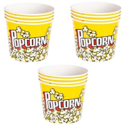 SourceDirect – Paper Popcorn Buckets – Yellow (2L) – Bulk Pack of 12 SourceDirect – Paper Popcorn Buckets – Yellow (2L) – Bulk Pack of 12