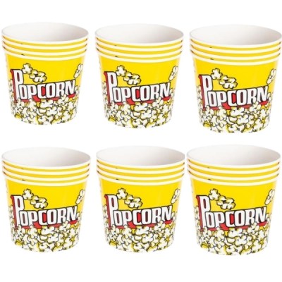 SourceDirect – Paper Popcorn Buckets – Yellow (2L) – Bulk Pack of 24 SourceDirect – Paper Popcorn Buckets – Yellow (2L) – Bulk Pack of 24