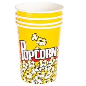 SourceDirect – Paper Popcorn Buckets – Yellow (945ml) – Bulk Pack of 4 SourceDirect – Paper Popcorn Buckets – Yellow (945ml) – Bulk Pack of 4