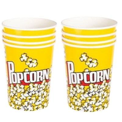 SourceDirect – Paper Popcorn Buckets – Yellow (945ml) – Bulk Pack of 8 SourceDirect – Paper Popcorn Buckets – Yellow (945ml) – Bulk Pack of 8