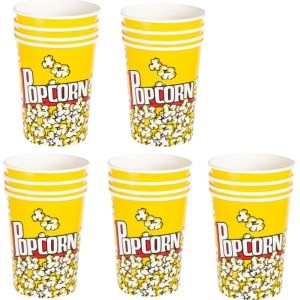 SourceDirect – Paper Popcorn Buckets – Yellow (945ml) – Bulk Pack of 20 SourceDirect – Paper Popcorn Buckets – Yellow (945ml) – Bulk Pack of 20