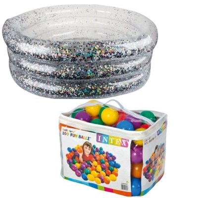 SourceDirect – Floatopia Glitter Pool & 100pcs Colourful Fun Balls Combo SourceDirect – Floatopia Glitter Pool & 100pcs Colourful Fun Balls Combo