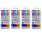 Khoki – Bulk Pack Of 4 Novelty Gel Glitter Pens -Assorted Colours (24Pcs) Khoki – Bulk Pack Of 4 Novelty Gel Glitter Pens -Assorted Colours (24Pcs)