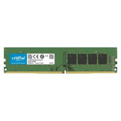 Crucial 32GB DDR4 3200MHz UDIMM Dual Ranked Desktop Memory – Green Crucial 32GB DDR4 3200MHz UDIMM Dual Ranked Desktop Memory – Green