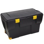 Big Jim – Plastic Box Storage Container with Lid And Wheels – Black (140L) Big Jim – Plastic Box Storage Container with Lid And Wheels – Black (140L)