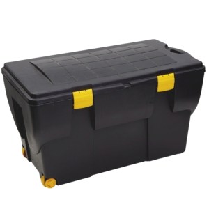 Big Jim – Plastic Box Storage Container with Lid And Wheels – Black (140L) Big Jim – Plastic Box Storage Container with Lid And Wheels – Black (140L)