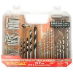 Tork Craft Drill Bit And Accessory Set 70 Pieces Tork Craft Drill Bit And Accessory Set 70 Pieces