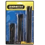Zenith Assorted Cable Ties, 60 Pieces Sizes: 100mm, 150mm & 200mm Zenith Assorted Cable Ties, 60 Pieces Sizes: 100mm, 150mm & 200mm