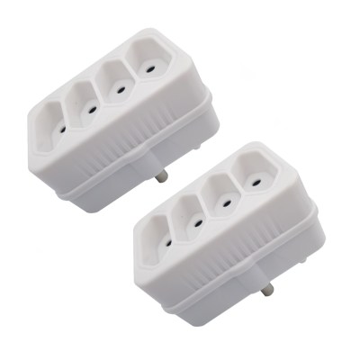 2 PACK: Plug Adaptor: 4 way 4 X 5A 2 pin / Euro Adaptor (E 594 2pa) 2 PACK: Plug Adaptor: 4 way 4 X 5A 2 pin / Euro Adaptor (E 594 2pa)