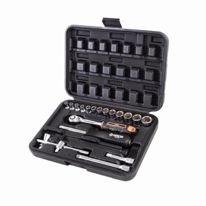Groz 19 Piece Socket Set- 1/4 Inch Dr Groz 19 Piece Socket Set- 1/4 Inch Dr