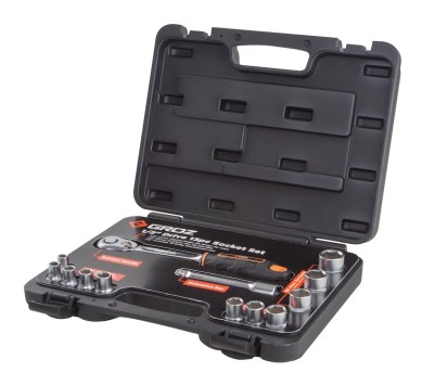 Groz 13 Piece Socket Set- 1/2 Inch Dr. Groz 13 Piece Socket Set- 1/2 Inch Dr.
