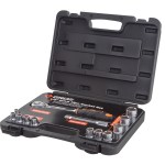 Groz 13 Piece Socket Set- 1/2 Inch Dr. Groz 13 Piece Socket Set- 1/2 Inch Dr.