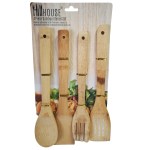 Hillhouse – Bamboo Utensil Set – 4 Piece Hillhouse – Bamboo Utensil Set – 4 Piece