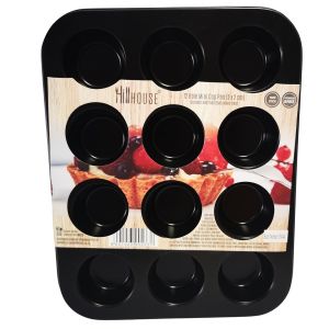 Hillhouse – Cup Cake Pan (Non-stick) – Mini Cup Pan – 12 Holes Hillhouse – Cup Cake Pan (Non-stick) – Mini Cup Pan – 12 Holes