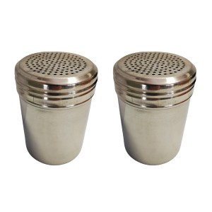 Stainless Steel Shakers – 7cm x 9cm – Bulk Pack of 2 Shakers Stainless Steel Shakers – 7cm x 9cm – Bulk Pack of 2 Shakers