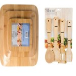 7 Piece Bamboo Cutting Board & Utensil Set Combo 7 Piece Bamboo Cutting Board & Utensil Set Combo