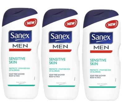 Sanex Men – Dermo Sensitive Skin 3-in-1 Shower Gel – 500ml (Pack of 3) Sanex Men – Dermo Sensitive Skin 3-in-1 Shower Gel – 500ml (Pack of 3)