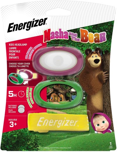 Energizer Masha & The Bear Kids Headlight including 2x CR2032 Energizer Masha & The Bear Kids Headlight including 2x CR2032