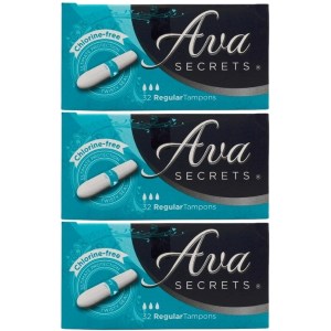 Ava Secrets – Tampons Regular (32’s) – Bulk Pack of 3 Ava Secrets – Tampons Regular (32’s) – Bulk Pack of 3