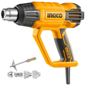 INGCO – Heat Gun – 2000W with Scraper & 4 Nozzles INGCO – Heat Gun – 2000W with Scraper & 4 Nozzles
