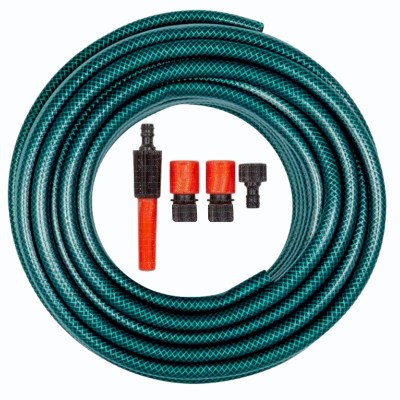 ZEE – Garden Hose Pipe Set with Attachment Fittings – 15m ZEE – Garden Hose Pipe Set with Attachment Fittings – 15m