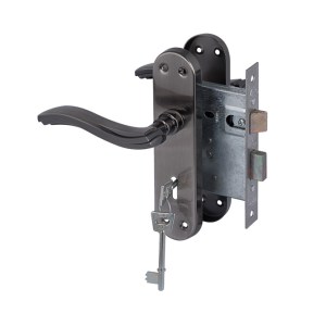 Yale Onda 3 Lever Lockset Satin Black Yale Onda 3 Lever Lockset Satin Black