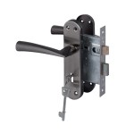 Yale Dritta 3 Lever Lockset Satin Black Yale Dritta 3 Lever Lockset Satin Black