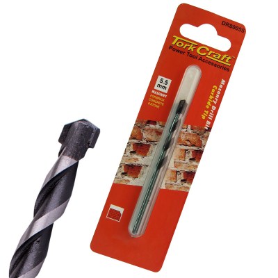 Drill Bit Masonry/Concrete 5.5Mm 1/Card Drill Bit Masonry/Concrete 5.5Mm 1/Card