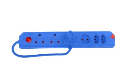 Electricmate 6 Way Multiplug with Overload Protection Blue Electricmate 6 Way Multiplug with Overload Protection Blue