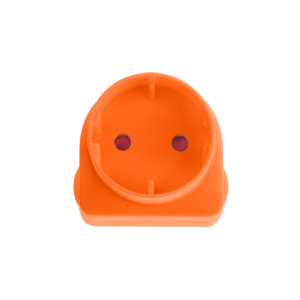 Electricmate Schuko Adaptor Loose Orange Electricmate Schuko Adaptor Loose Orange