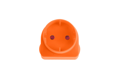 Electricmate Schuko Adaptor Loose Orange Electricmate Schuko Adaptor Loose Orange