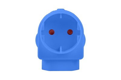 Electricmate SchukoEuro Adaptor Loose Blue Electricmate SchukoEuro Adaptor Loose Blue