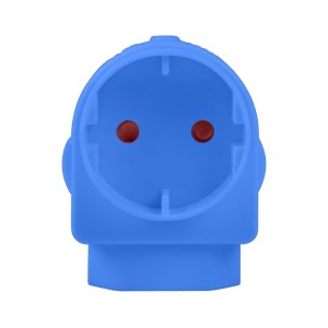 Electricmate SchukoEuro Adaptor Loose Blue Electricmate SchukoEuro Adaptor Loose Blue