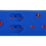 Electricmate 1 x 16amp + 2 x 3 Pin Euro Adaptor Loose Blue Electricmate 1 x 16amp + 2 x 3 Pin Euro Adaptor Loose Blue