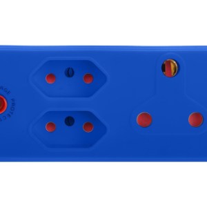 Electricmate 1 x 16amp + 2 x 3 Pin Euro Adaptor Loose Blue Electricmate 1 x 16amp + 2 x 3 Pin Euro Adaptor Loose Blue