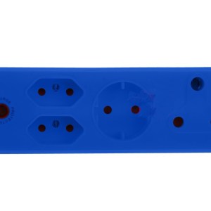 Electricmate 1 x 16amp + 2 x 3 Pin Euro + 1 x Schuko Adaptor Loose Blue Electricmate 1 x 16amp + 2 x 3 Pin Euro + 1 x Schuko Adaptor Loose Blue