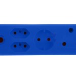 Electricmate 1 x 16amp + 2 x 3 Pin Euro + 1 x Schuko Adaptor Loose Blue Electricmate 1 x 16amp + 2 x 3 Pin Euro + 1 x Schuko Adaptor Loose Blue