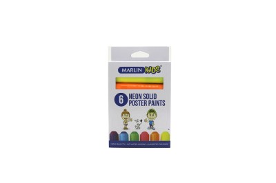 Marlin Kids Neon solid poster paint 10g 6 colours Marlin Kids Neon solid poster paint 10g 6 colours