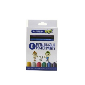 Marlin Kids Metallic solid poster paint 10g 6 colours Marlin Kids Metallic solid poster paint 10g 6 colours