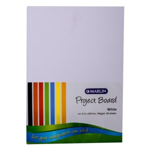 Marlin Project Boards A4 160gsm 50’s White Marlin Project Boards A4 160gsm 50’s White