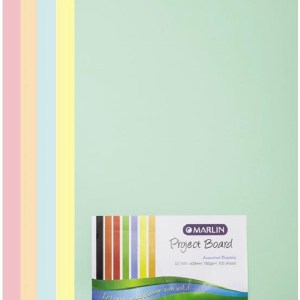 Marlin Project Boards A2 160gsm 100’s Pastel assorted Marlin Project Boards A2 160gsm 100’s Pastel assorted