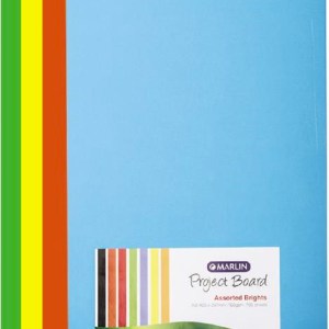 Marlin Project Boards A3 160gsm 100’s Bright assorted Marlin Project Boards A3 160gsm 100’s Bright assorted