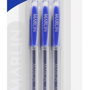 Marlin Gel Glide gel ink pens 3’s Blue 0.7mm Marlin Gel Glide gel ink pens 3’s Blue 0.7mm